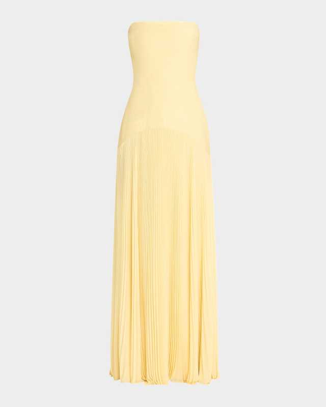 Sunniva Strapless Drop-Waist Dress